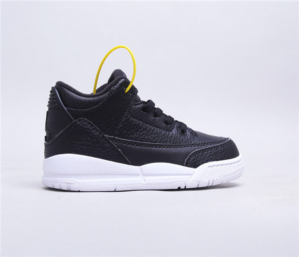 Youth Running weapon Super Quality Air Jordan 3 Black Shoes 005